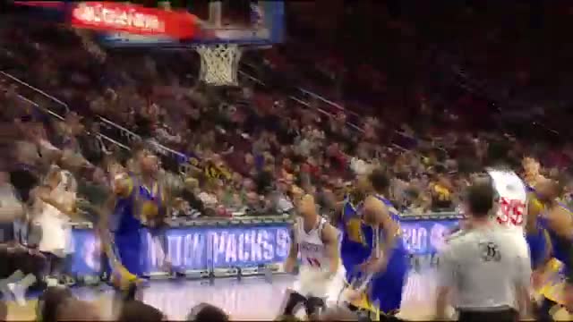 NBA: KJ McDaniels Passes it Off the Backboard and Throws it Down