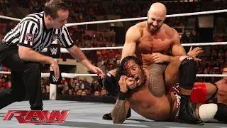 The Usos vs. Tyson Kidd & Cesaro: WWE Raw, February 9, 2015
