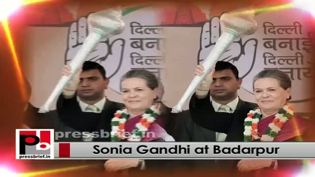 Delhi polls - Sonia Gandhi takes on BJP, AAP for making false promises