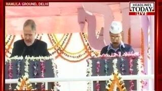 Najeeb Jung ushers in Kejriwal to take oath