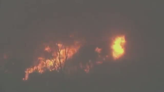 Large Flames Near WV Train Derailment 