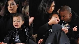 North West In Front Row At Alexander Wang Fashion Show, Cries Again