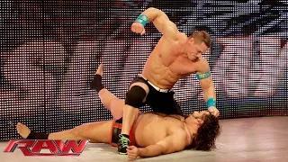 Rusev confronts John Cena before WWE Fastlane: Raw, February 16, 2015