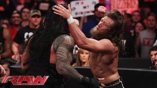 Daniel Bryan and Roman Reigns brawl as Raw goes off the air: WWE Raw, February 16, 2015