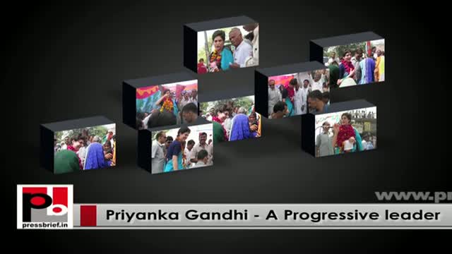Energetic and progressive Congress campaigner Priyanka Gandhi Vadra