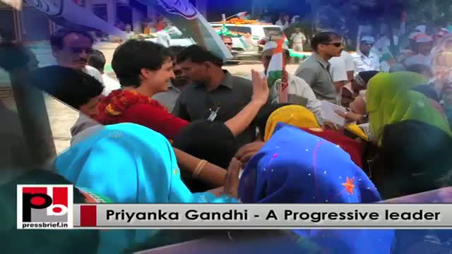 Young Priyanka Gandhi - Effective Congress campaigner with a difference