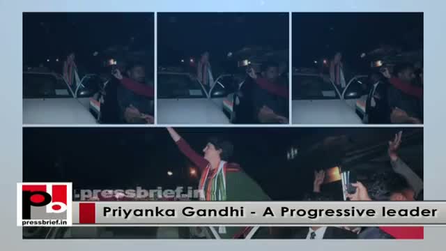 Priyanka Gandhi Vadra - genuine mass leader who easily mingles with people