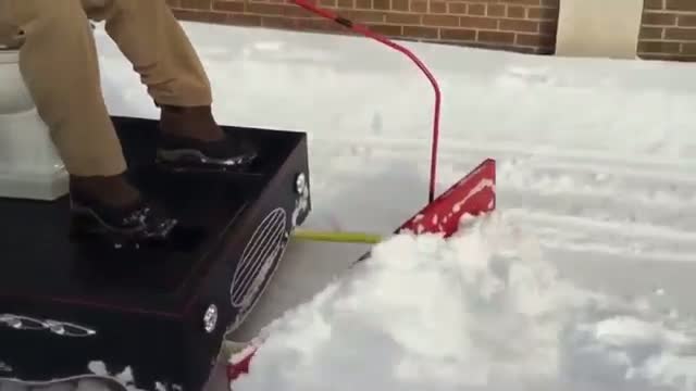 Md. Man Plows Snow on Motorized Toilet 
