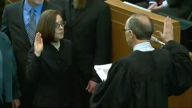 Kate Brown Sworn in As Oregon Governor 