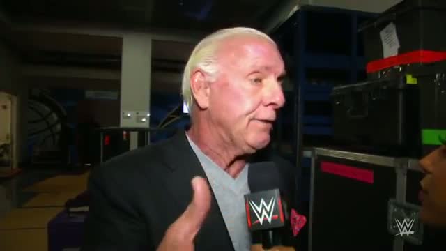 Flair Responds to Triple Hâ€™s Action on Raw: WWE Raw Fallout, February 16, 2015