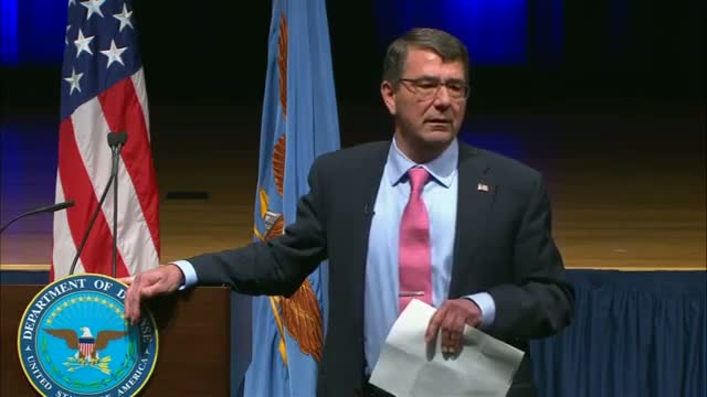 Carter Gives First Address to Pentagon Workforce 