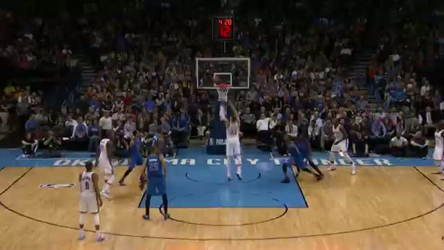 NBA: Mitch McGary Slams Home the Tip from Tyson Chandler 
