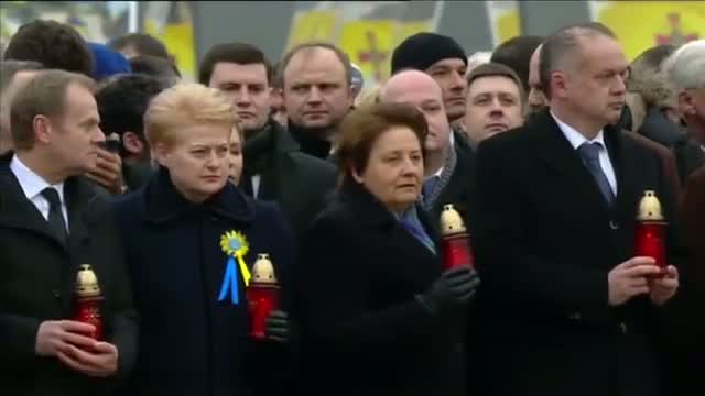 Europe Marks Ukraine Uprising Anniversary 
