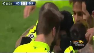 Luis Suarez Goal - Barcelona Vs Manchester City 2-1 champion league 2015 360p