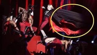 Madonna FALLS On-Stage at Brit Awards 2015 - VIDEO