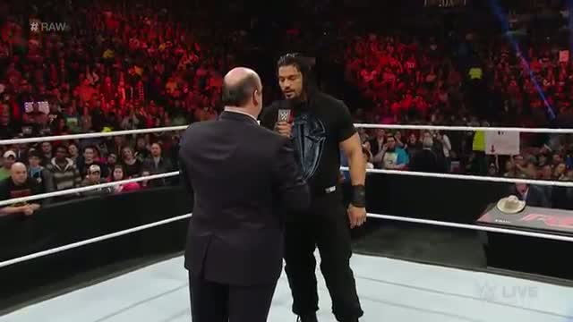 Paul Heyman addresses Roman Reigns: WWE Raw, February 23, 2015