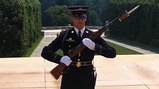 Tomb of the Unknown Soldier Guard Silences Crowd After Laughter is Heard.