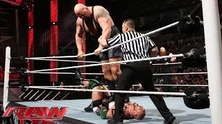 Ryback & Erick Rowan vs. Big Show & Kane: WWE Raw, March 9, 2015