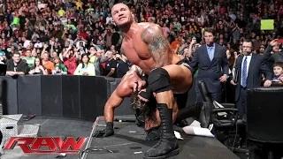 Randy Orton utterly dismantles Seth Rollins: WWE Raw, March 9, 2015