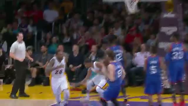 NBA: Jeremy Lin No-Looks to Wesley Johnson for the Dunk 