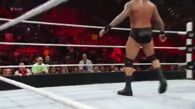 Randy Orton vs. Seth Rollins & J&J Security - WWE App Vote Match: Raw, March 23, 2015