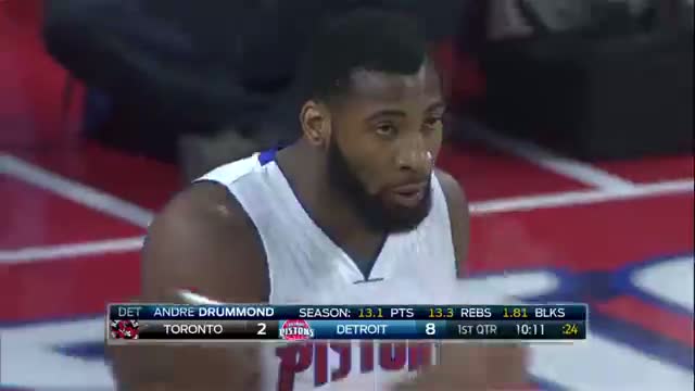 NBA: Andre Drummond Finishes the Oop with the Dynamite Dunk 