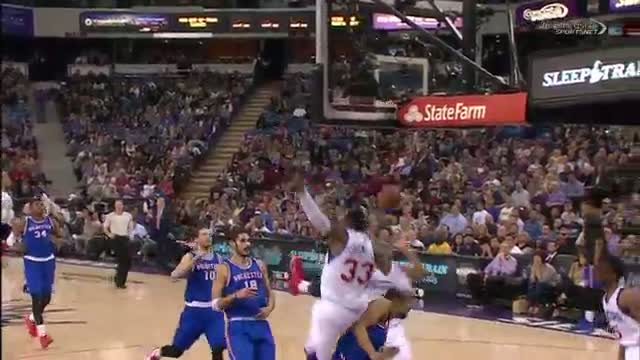 NBA: Robert Covington Rises Over Andre Miller to Throw Down 