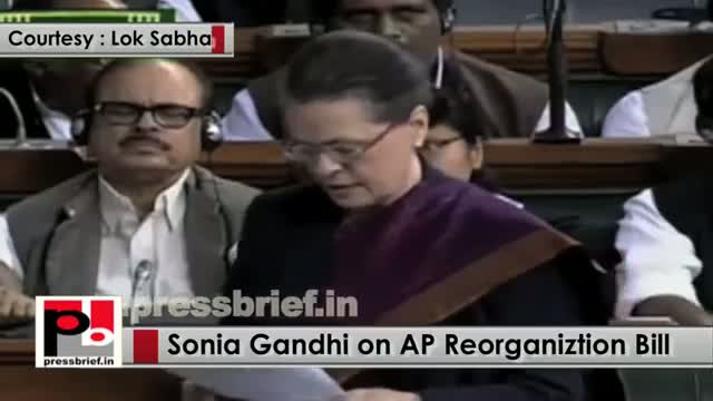 In Lok Sabha, Sonia Gandhi accuses Modi government of Andhra Pradesh apathy