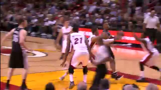NBA: Hassan Whiteside Swats the Rock Out of Bounds 