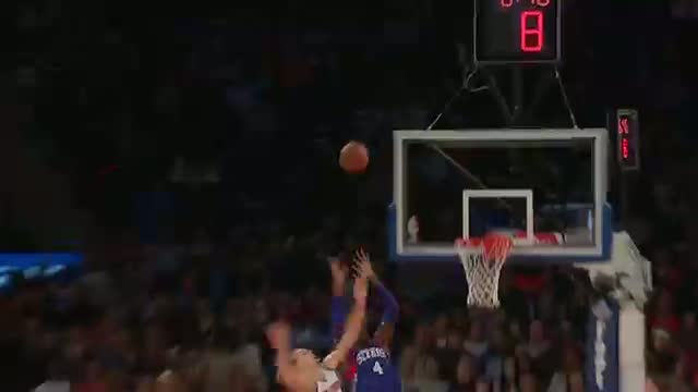 NBA: Nerlens Noel Rises Over the Knicks to Throw Down the Oop