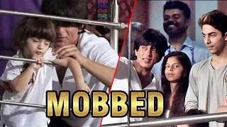 IPL8: SRK, AbRam, Aryan, Suhana MOBBED