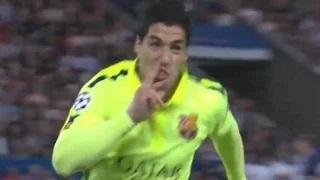 Luis Suarez Incredible Goal - PSG vs Barcelona 0-2 ( Champions League ) 2015