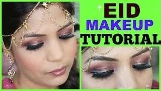 Eid Makeup Tutorial - Red Gold Eye Makeup Ft. Coastal Scents Hot Pots & Clear Lid Palette