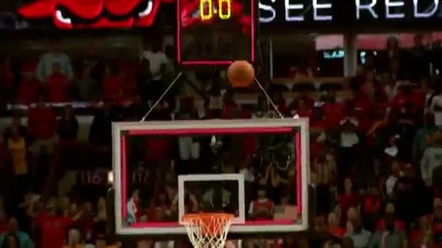 NBA: Derrick Rose's Game-Winning Bank Triple in Super Slow Motion