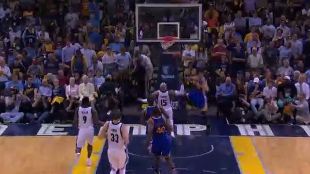 NBA: Steph Curry Gets the Steal and Flies in for the Jam