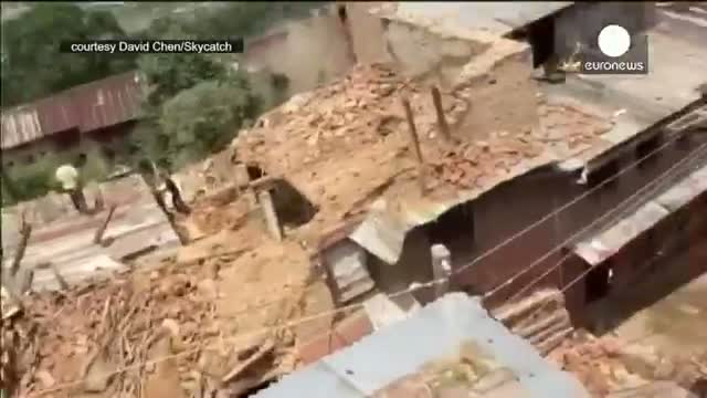Caught on camera: 7.3 magnitude earthquake rocks nepal temple
