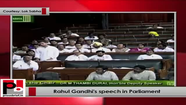 Rahul Gandhi's speech in Parliament Part 2