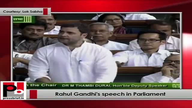 Rahul Gandhi's speech in Parliament Part 4