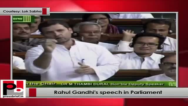 Rahul Gandhi's speech in Parliament Part 5