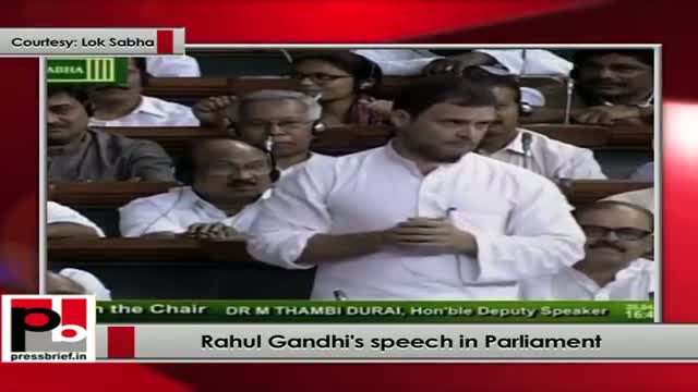 Rahul Gandhi's speech in Parliament Part 8