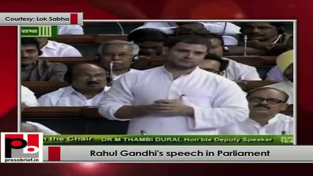 Rahul Gandhi's speech in Parliament Part 9