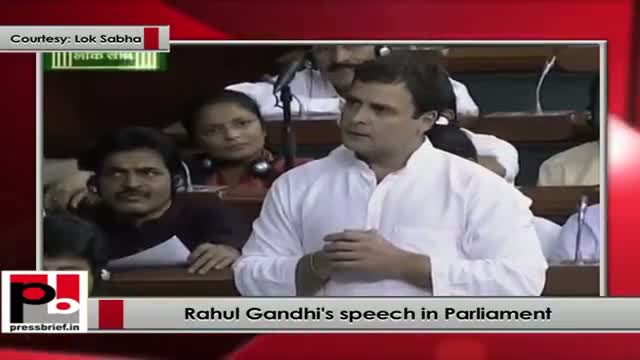 Rahul Gandhi's speech in Lok Sabha Part 02