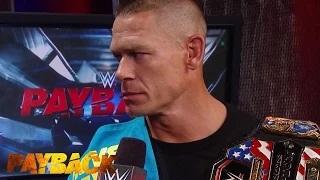 U.S. Champion John Cena issues an open challenge for Raw: WWE Payback 2015