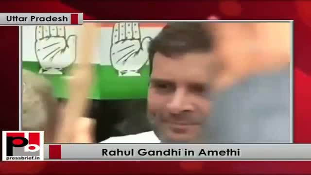 Rahul Gandhi in Amethi, Uttar Pradesh 18th May 2015