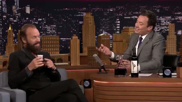 Sting and Jimmy Have a Wine-Tasting Interview - The Tonight Show Starring Jimmy Fallon