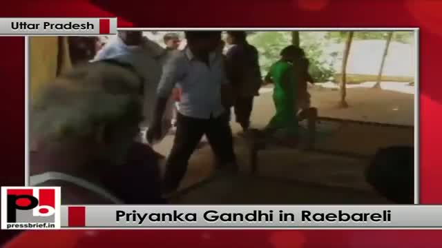 Priyanka Gandhi visits Raebareli, interacts with villagers