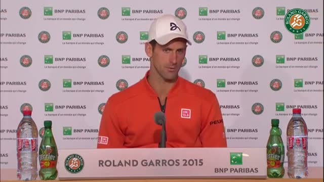 Press conference Novak Djokovic 2015 French Open / Quarterfinals