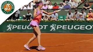 Forehand winner by Lucie Safarova - 2015 French Open