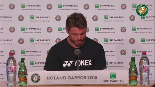 Press conference Stan Wawrinka 2015 French Open / Semifinals