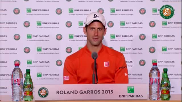 Press conference Novak Djokovic 2015 French Open / Final